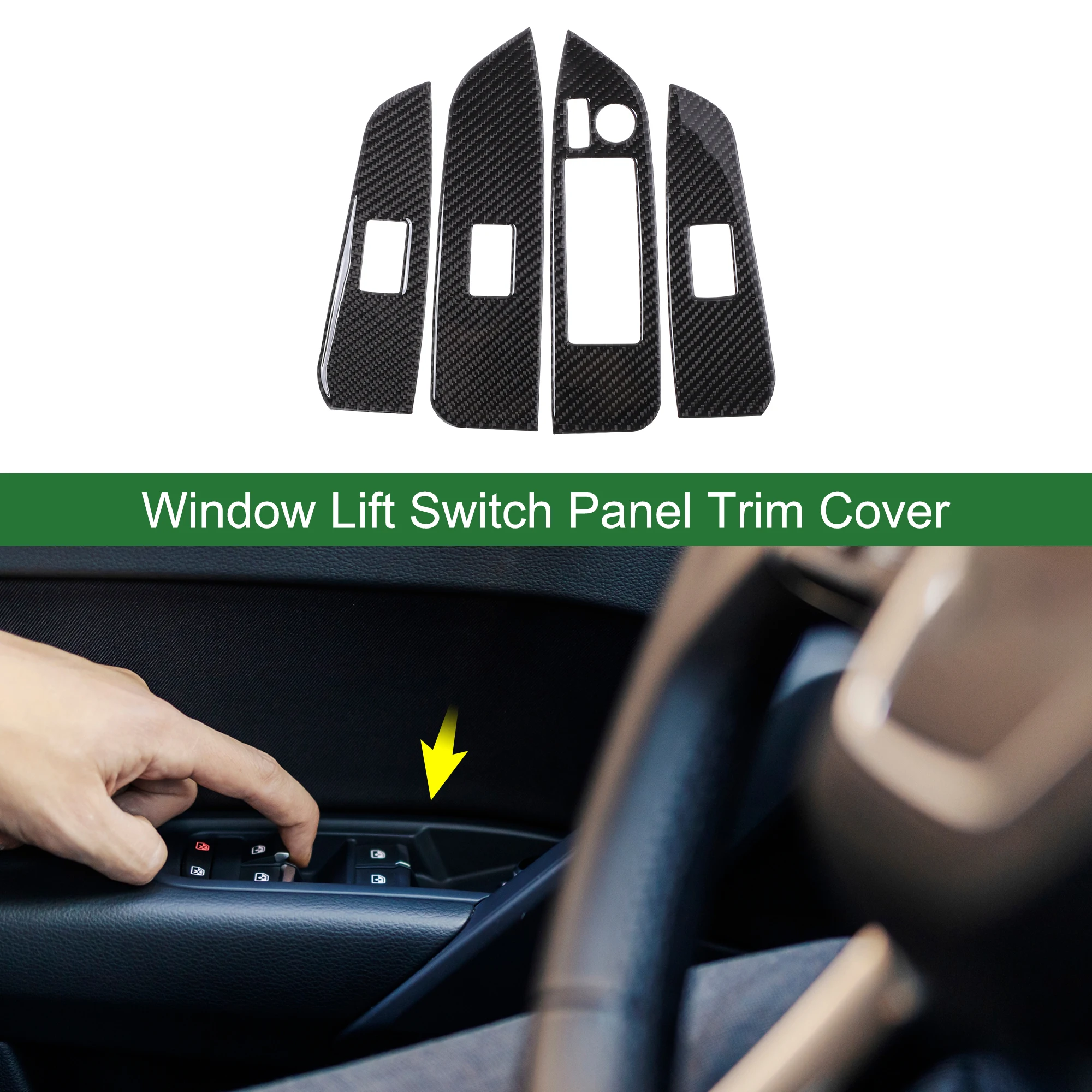 UXCELL 1 Set Window Lift Switch Panel Trim Cover for Toyota Highlander 2014-2019 Black
UXCELL 1 Set Window Lift Switch Panel Trim Cover for Toyota Highlander 2014-2019 Black