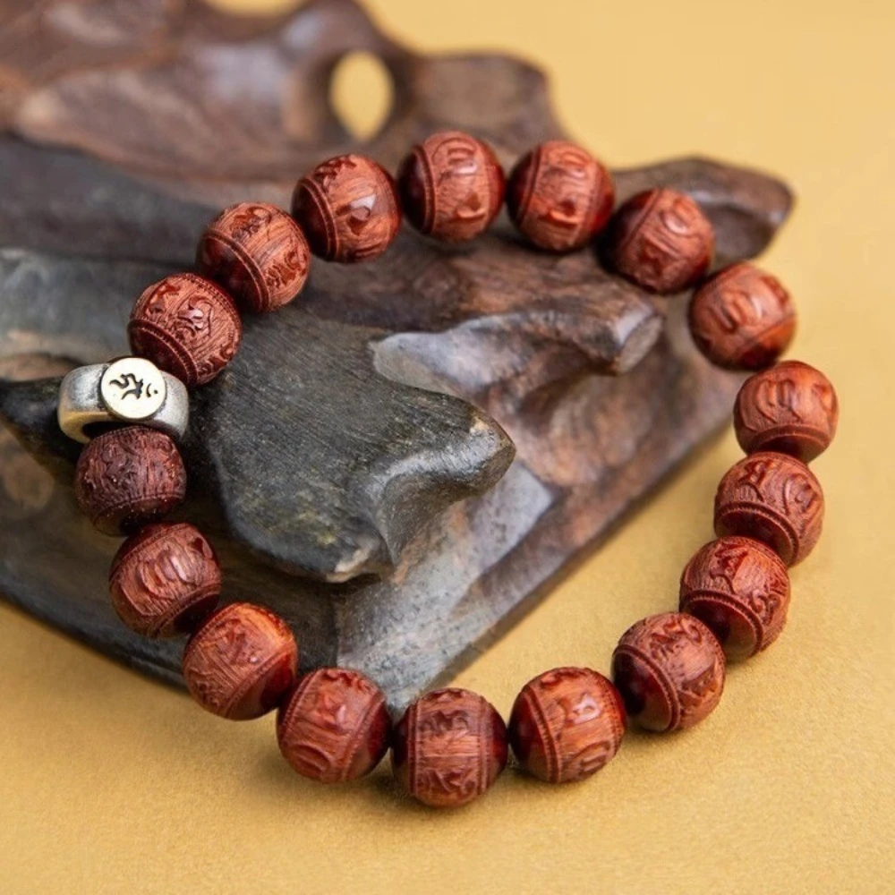 Lobular Purple Sandalwood Six-character Mantra Bracelet, Buddha Beads, Lucky Jewelry for Men's and Women's Zodiac Years, Jewelry
Lobular Purple Sandalwood Six-character Mantra Bracelet, Buddha Beads, Lucky Jewelry for Men's and Women's Zodiac Years, Jewelry