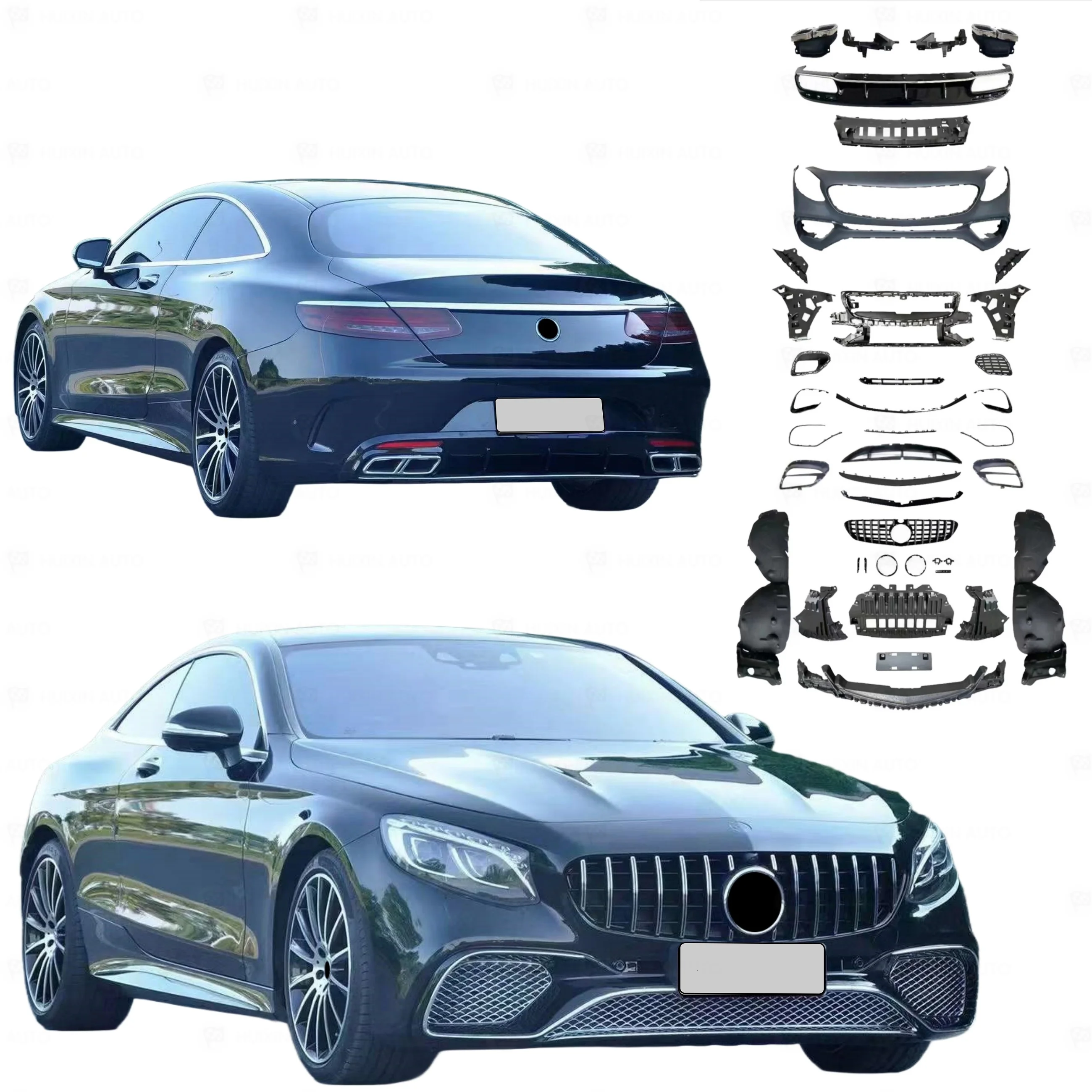 Flying Wing Direct Fitment Upgrade S63 S65 Coupe Style Body Kit With Front Bumper Rear Diffuser For S Coupe C2
Flying Wing Direct Fitment Upgrade S63 S65 Coupe Style Body Kit With Front Bumper Rear Diffuser For S Coupe C2