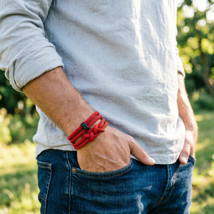 2 Pcs/set New Red Rope Bracelet Homme Hiphop Outdoor Camping Charm Bracelet Jewelry
2 Pcs/set New Red Rope Bracelet Homme Hiphop Outdoor Camping Charm Bracelet Jewelry
