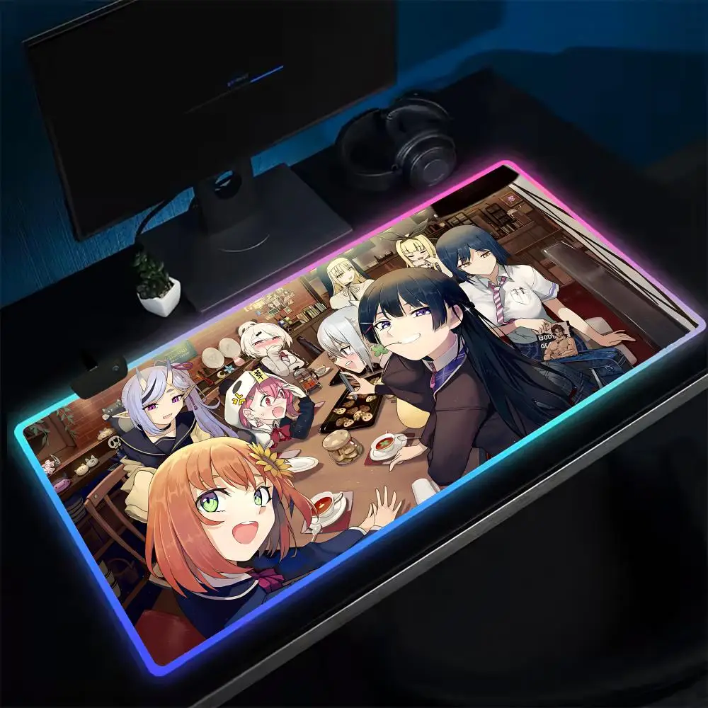 Коврик для мыши Super Nijisanji, игровой коврик для мыши в стиле аниме, светодиодные настольные коврики с подсветкой, резиновые настольные коврики XXL RGB
Коврик для мыши Super Nijisanji, игровой коврик для мыши в стиле аниме, светодиодные настольные коврики с подсветкой, резиновые настольные коврики XXL RGB
