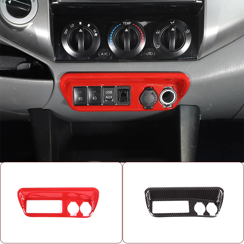 ABS Carbon Fiber/Red For Toyota Tacoma 2011-2015 Car Cigarette Lighter Socket Decorative Frame Sticker Car Interior Accessories
ABS Carbon Fiber/Red For Toyota Tacoma 2011-2015 Car Cigarette Lighter Socket Decorative Frame Sticker Car Interior Accessories