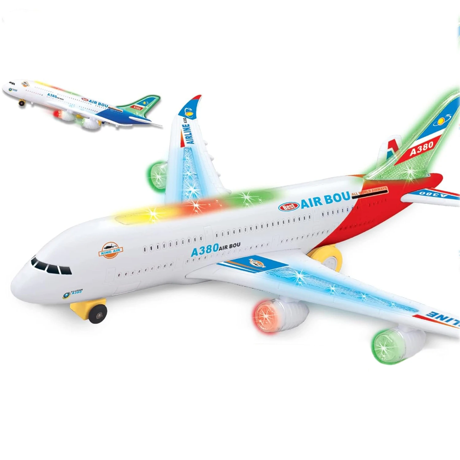 Electronic Airplane Toy with Automatic Rotation Go, Flashing Lights & Music Sounds - Aircraft Gift for Boys & Girls Age 3-12
Electronic Airplane Toy with Automatic Rotation Go, Flashing Lights & Music Sounds - Aircraft Gift for Boys & Girls Age 3-12