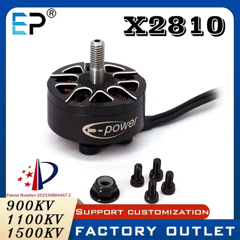 E-Power 4pcs X2810 Brushless Motor Set High Torque for FPV Multirotor RC Helicopters - 900kv 1100kv 1500kv 6S Toy Parts
E-Power 4pcs X2810 Brushless Motor Set High Torque for FPV Multirotor RC Helicopters - 900kv 1100kv 1500kv 6S Toy Parts