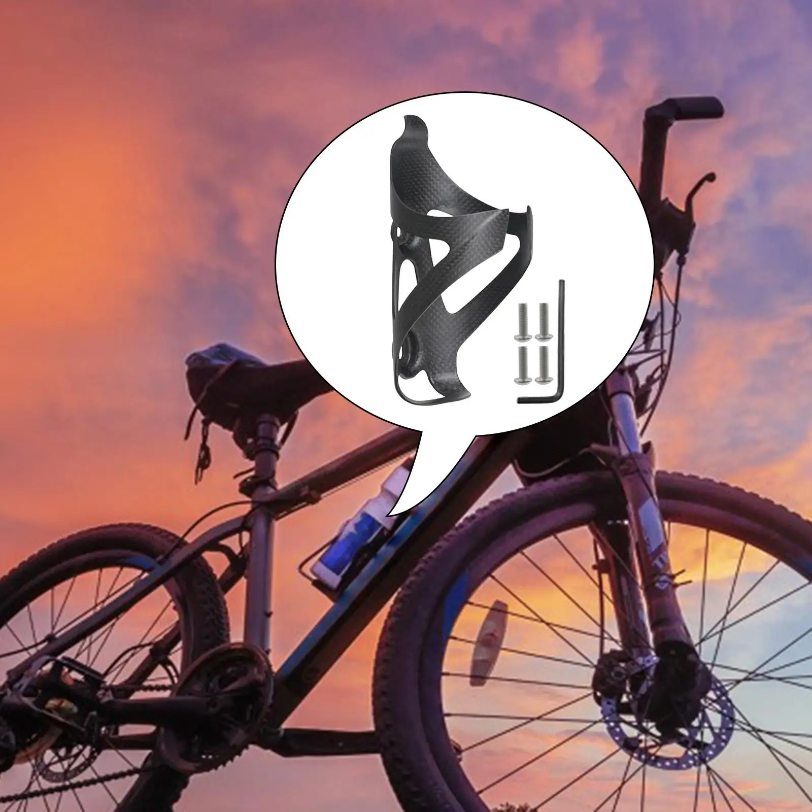 Carbon Fiber Bike Bottle Holder Secure Cycling Mount Black Cup Cage for Road and Mountain Biking
Carbon Fiber Bike Bottle Holder Secure Cycling Mount Black Cup Cage for Road and Mountain Biking