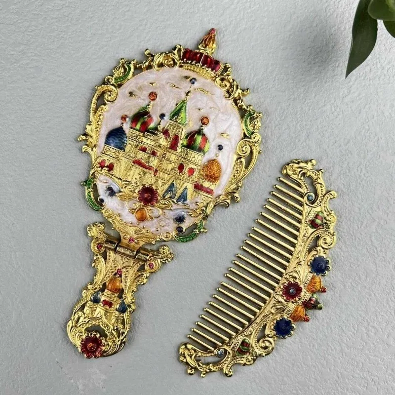 Handheld Makeup Mirror Vintage Aesthetic Small European Style Mirror Portable Espejo De Mano Home Decoration Accessories
Handheld Makeup Mirror Vintage Aesthetic Small European Style Mirror Portable Espejo De Mano Home Decoration Accessories