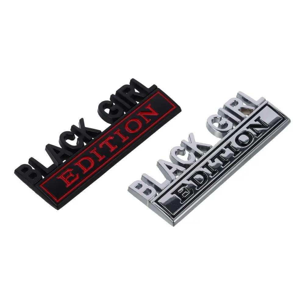 2 шт., эмблема из цинкового сплава Black Girl Edition, 3,15x1,18 дюйма, стиль буквы, автомобильный значок на дверь, черная автомобильная наклейка, замена
2 шт., эмблема из цинкового сплава Black Girl Edition, 3,15x1,18 дюйма, стиль буквы, автомобильный значок на дверь, черная автомобильная наклейка, замена