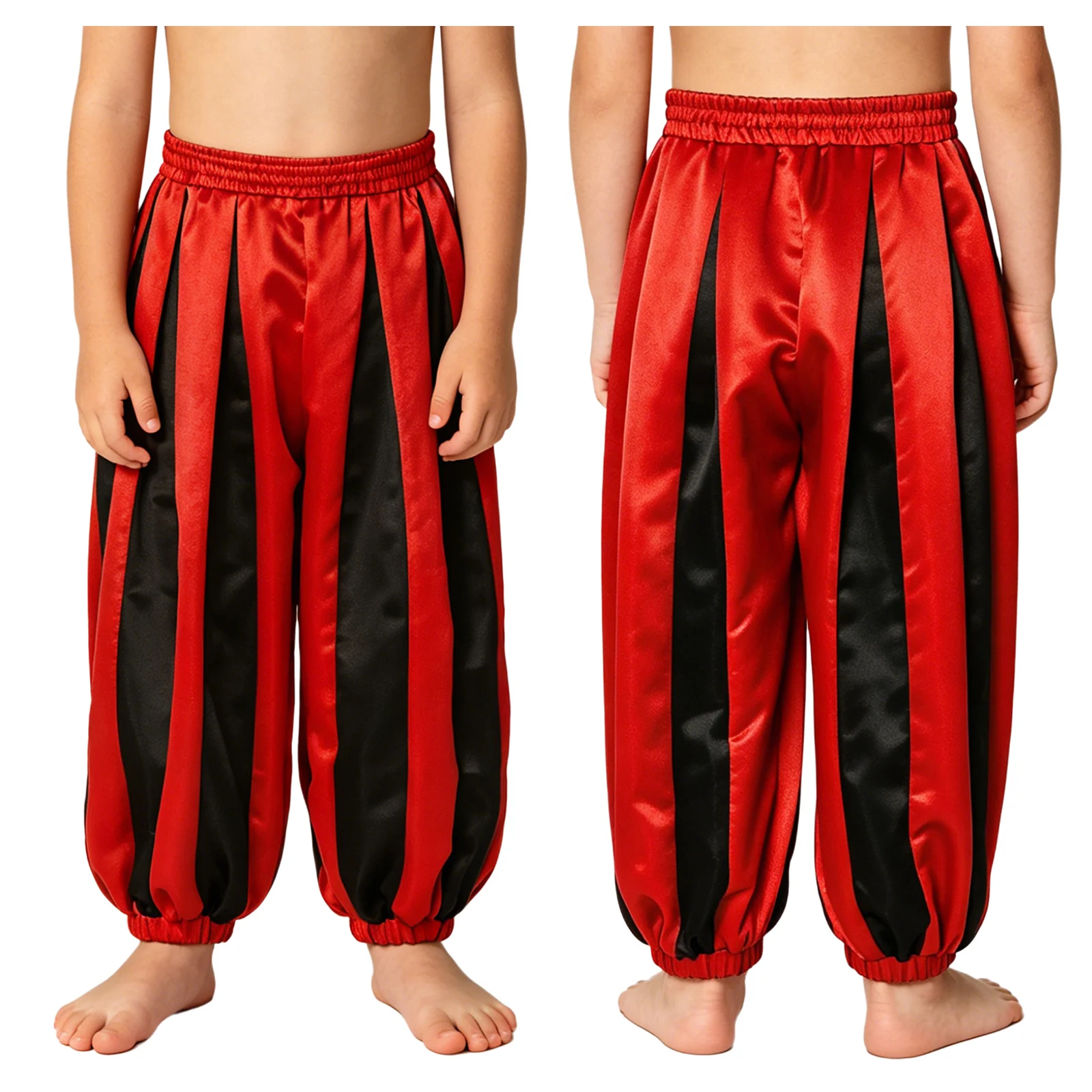 Children Striped Satin Harem Pants Costume Trousers Boys Girls Halloween Carnival Cosplay Party Outfit Pants
Children Striped Satin Harem Pants Costume Trousers Boys Girls Halloween Carnival Cosplay Party Outfit Pants