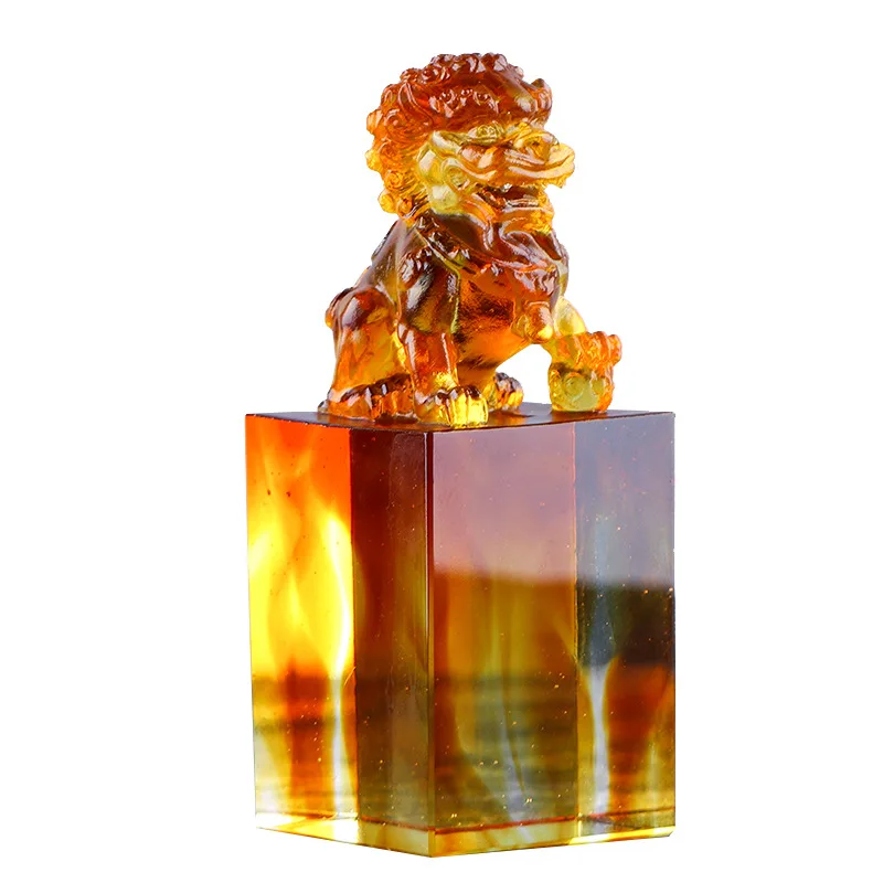 Glazed seal auspicious lion name creative gift retro seal carving business practical birthday gift for customers
Glazed seal auspicious lion name creative gift retro seal carving business practical birthday gift for customers