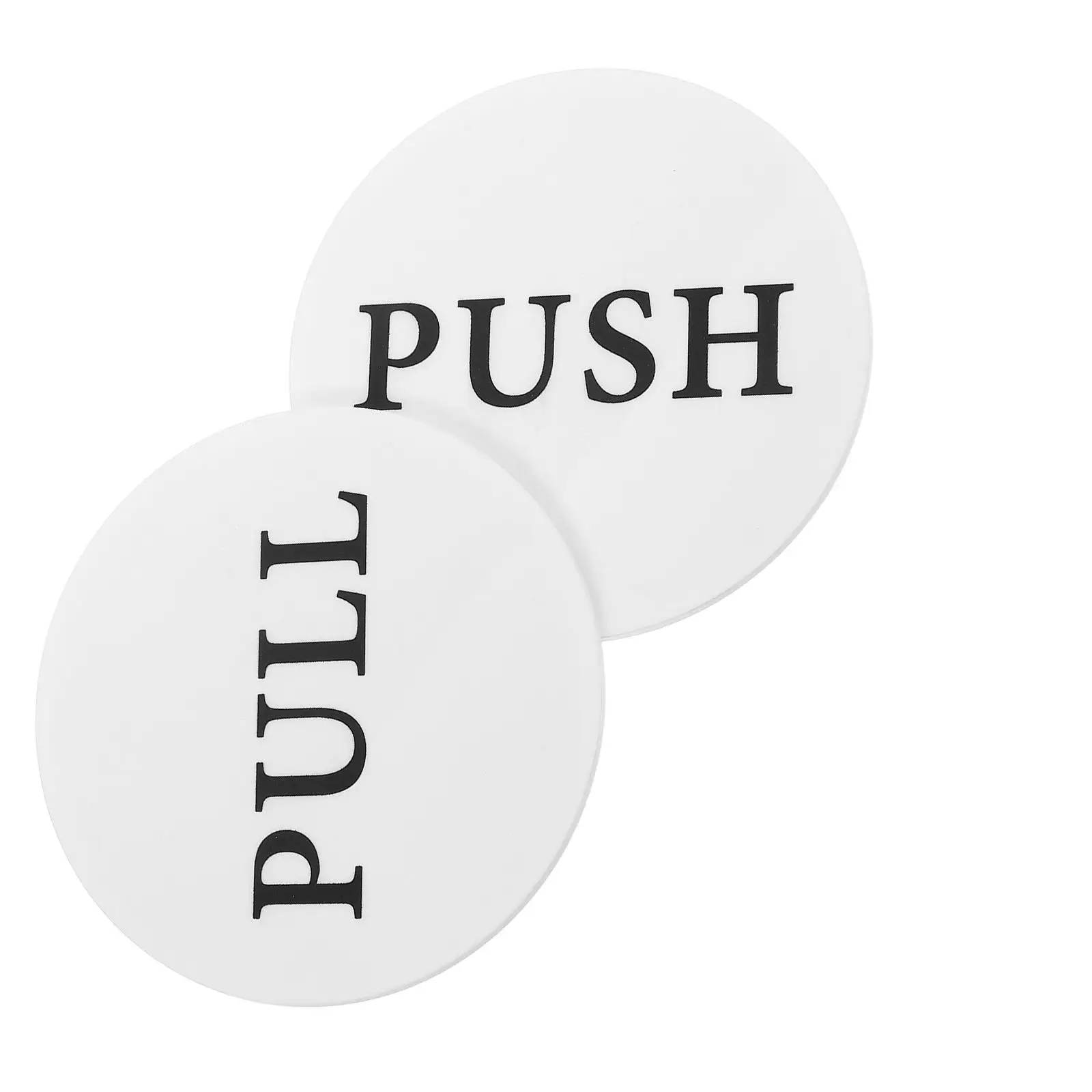 2 Pcs Acrylic Door Sign Self-adhesive Round Push Pull Marker for Business Office Doors Sticker Commercial Use Glass Door
2 Pcs Acrylic Door Sign Self-adhesive Round Push Pull Marker for Business Office Doors Sticker Commercial Use Glass Door