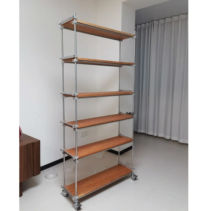 Simple laminate rack birch marine board rack optical axis stainless steel storage rack living room multi-layer partition
Simple laminate rack birch marine board rack optical axis stainless steel storage rack living room multi-layer partition