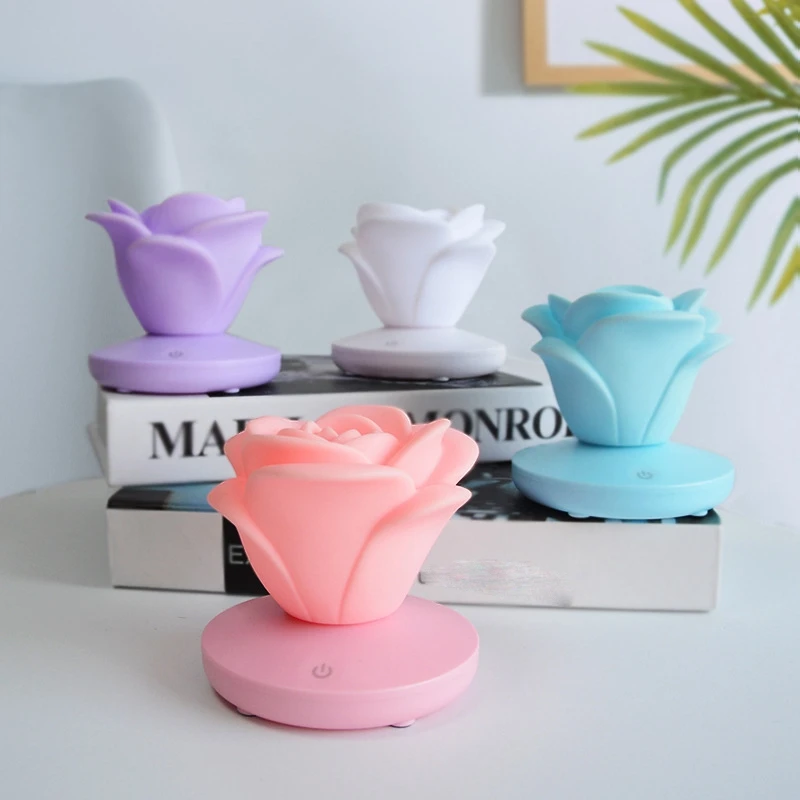 New USB Charging Rose Night Lamp Three Gear Press Romantic Desk Lamp LED Silicone Atmosphere Lamp Valentine's Day Gift
New USB Charging Rose Night Lamp Three Gear Press Romantic Desk Lamp LED Silicone Atmosphere Lamp Valentine's Day Gift