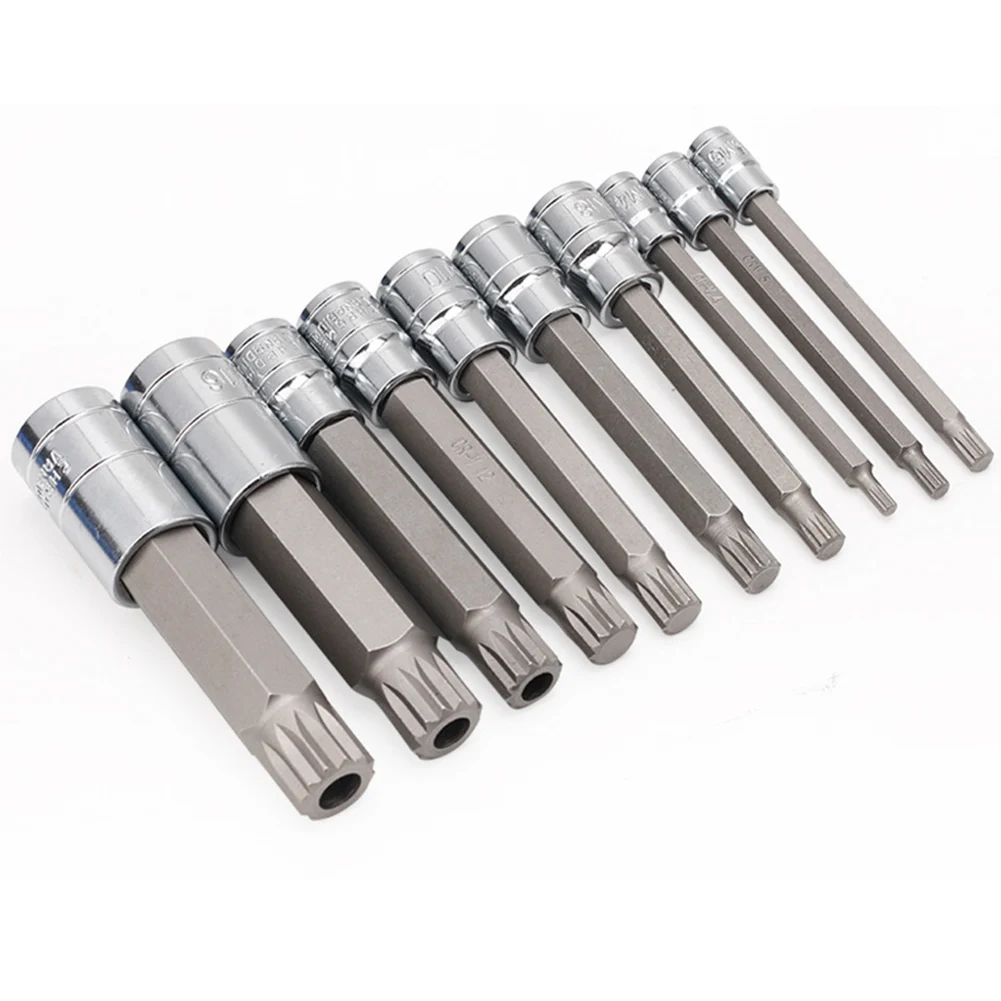 Chrome Vanadium Steel Tool Set Dodecagonal Sockets Star Wrench Set High Hardness Steel Twelve-point Design Reduced Slippage
Chrome Vanadium Steel Tool Set Dodecagonal Sockets Star Wrench Set High Hardness Steel Twelve-point Design Reduced Slippage