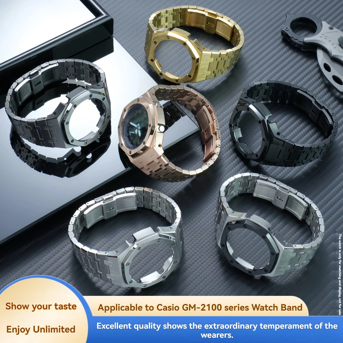 Набор для модификации часов Casio GM-2100 (DIY) | Корпус из цельной нержавеющей стали и металлический ремешок | Мужской аксессуар G-SHOCK
Набор для модификации часов Casio GM-2100 (DIY) | Корпус из цельной нержавеющей стали и металлический ремешок | Мужской аксессуар G-SHOCK