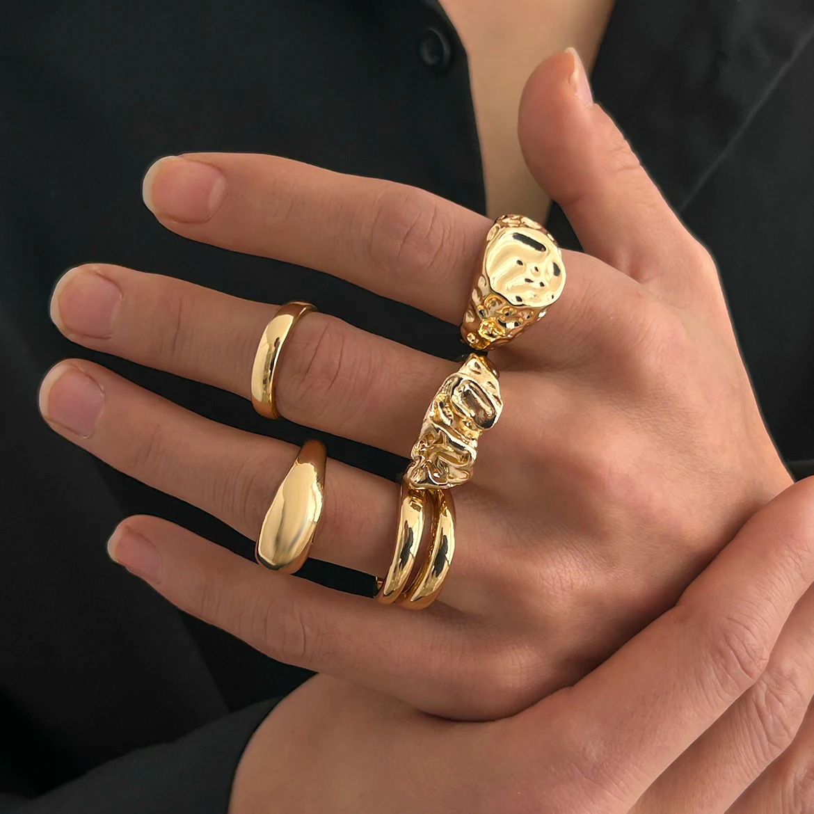 Lacteo 5Pcs/Set Unique Smooth Letter C Shape Open Rings for Men Trendy Geometric Finger Ring Couple Daily Party Jewelry 2025 New
Lacteo 5Pcs/Set Unique Smooth Letter C Shape Open Rings for Men Trendy Geometric Finger Ring Couple Daily Party Jewelry 2025 New