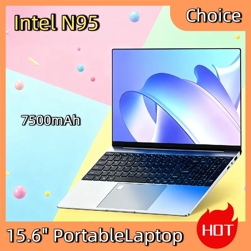 15.6 Inch 2026 Portable Laptop Intel N95 2TB SSD 32GB DDR4 7500mAh Windows 11 Backlit Fingerprint Office PC Gamer Notebook
15.6 Inch 2026 Portable Laptop Intel N95 2TB SSD 32GB DDR4 7500mAh Windows 11 Backlit Fingerprint Office PC Gamer Notebook
