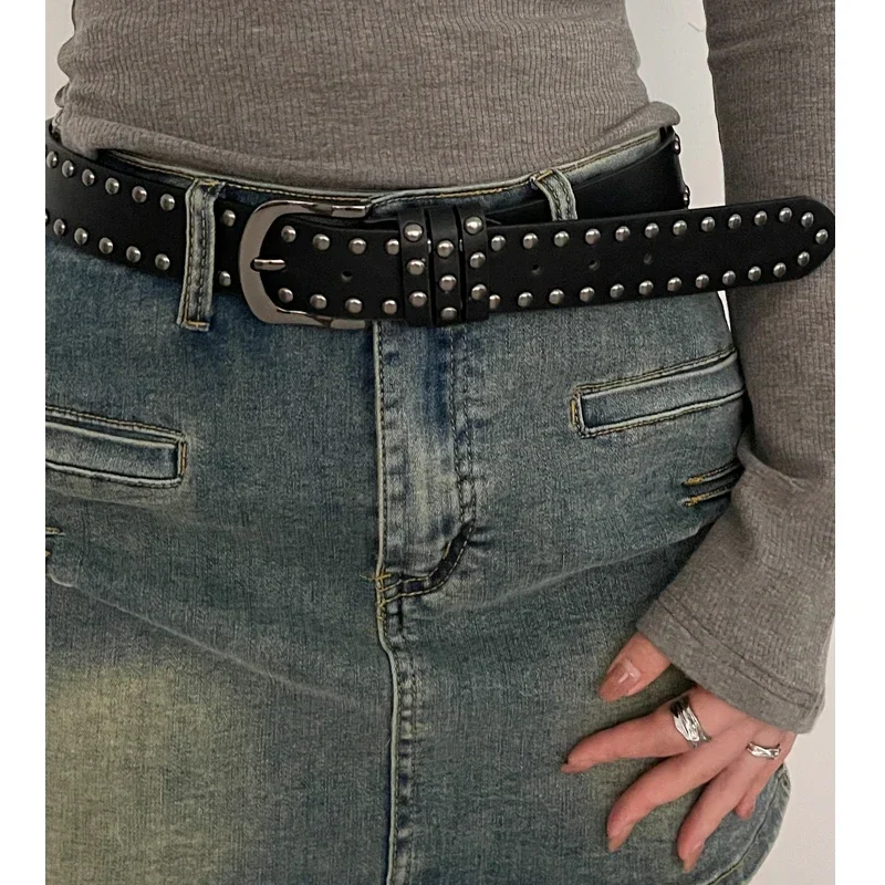 2026 New Women Belt Women's Jeans Tie-in Ladies' Belt Fashion Personality Rivet Belt Senior Black Fashion
2026 New Women Belt Women's Jeans Tie-in Ladies' Belt Fashion Personality Rivet Belt Senior Black Fashion