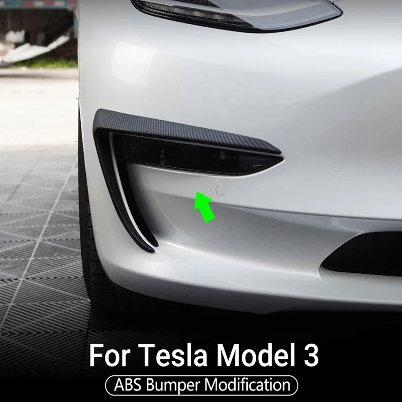 Front Fog Light Cover for Tesla Model 3 Lamps Blade Trim Spoiler Wind Knife Bumper Carbon Fiber ABS 2017-2023 Car Modification
Front Fog Light Cover for Tesla Model 3 Lamps Blade Trim Spoiler Wind Knife Bumper Carbon Fiber ABS 2017-2023 Car Modification