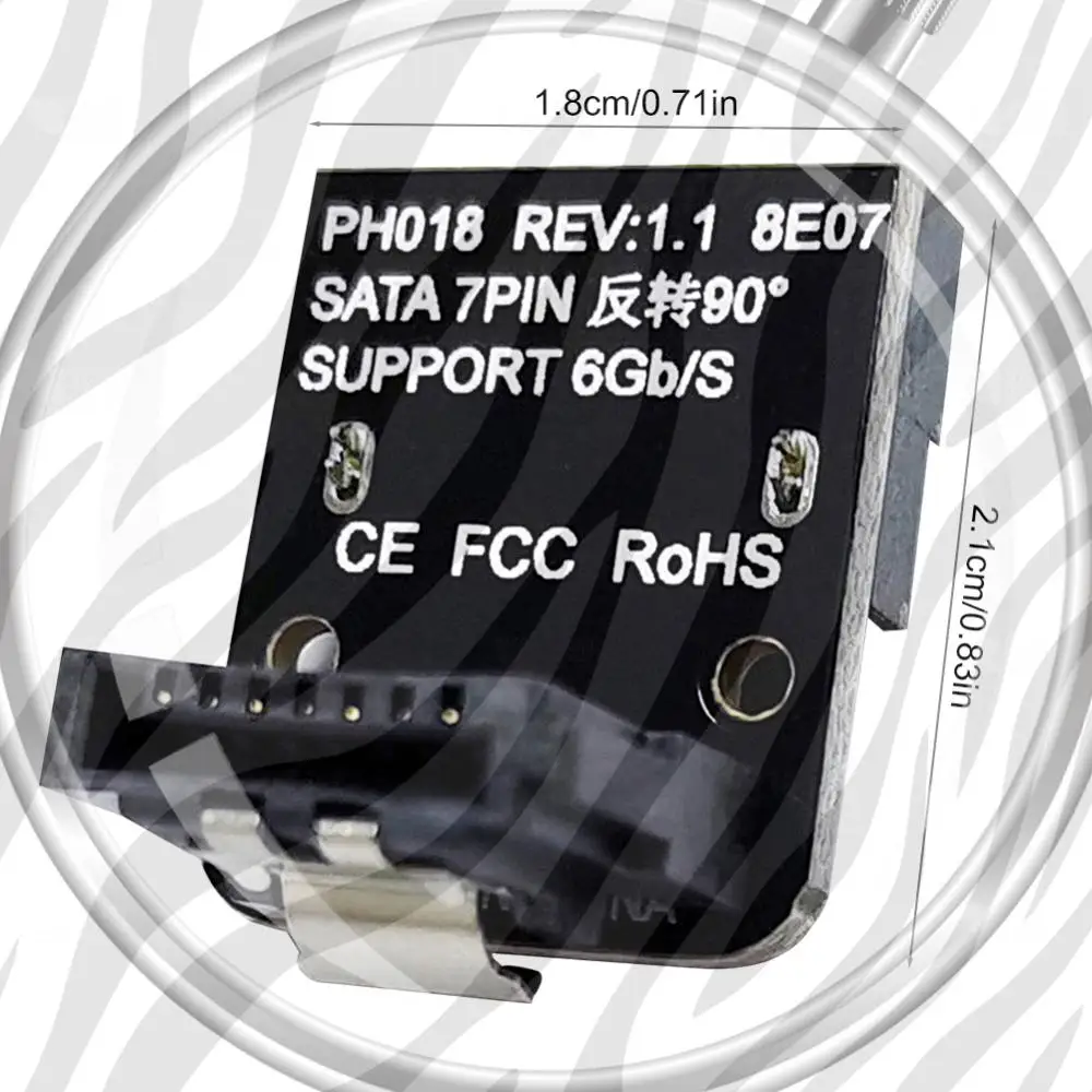 90 Degree Angle Elbow Adapter 6Gbps SATA 7Pin Female To 7pin Male Adapter Converter Mainboard Motherboard for Desktops SSD HDD
90 Degree Angle Elbow Adapter 6Gbps SATA 7Pin Female To 7pin Male Adapter Converter Mainboard Motherboard for Desktops SSD HDD
