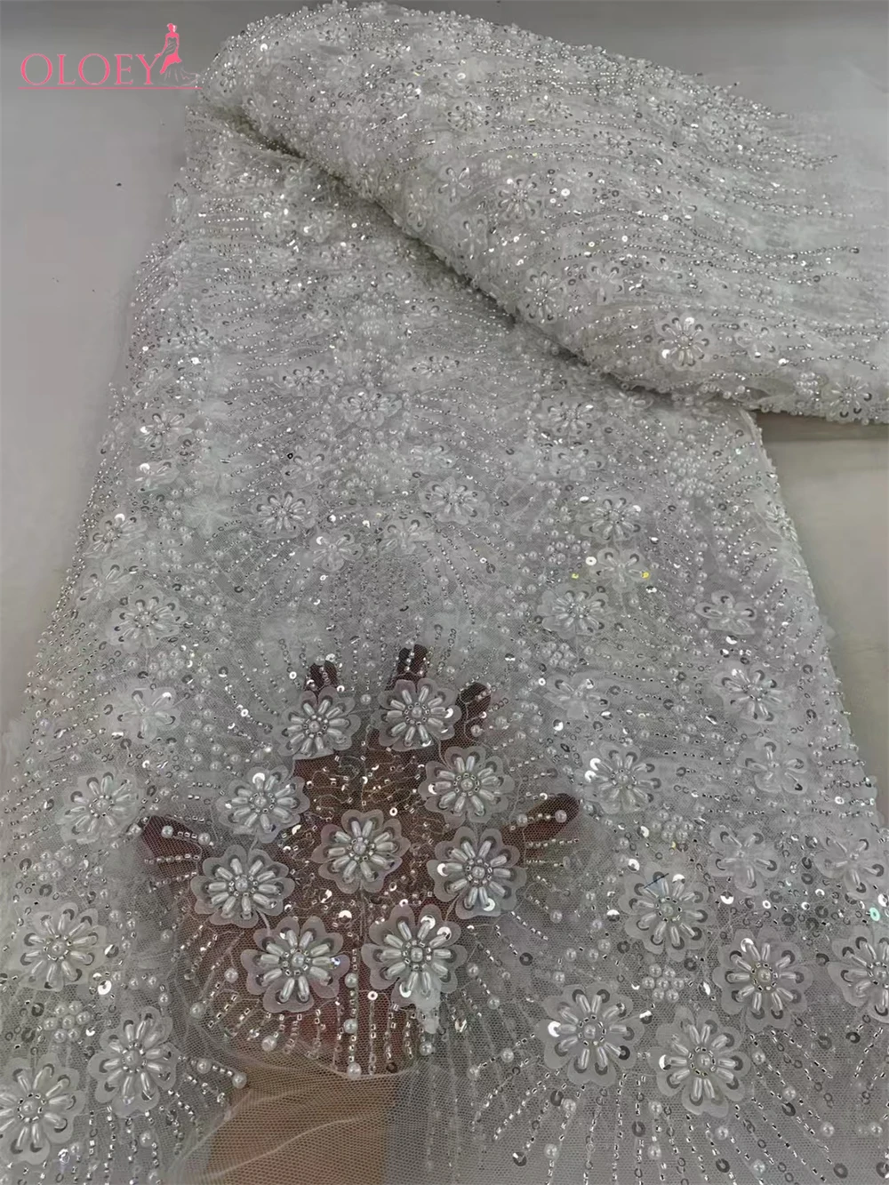 2024 Fashion French Embroidery Beaded Lace Fabric African Nigerian With Sequins Lace Fabric For Wedding Dress
2024 Fashion French Embroidery Beaded Lace Fabric African Nigerian With Sequins Lace Fabric For Wedding Dress