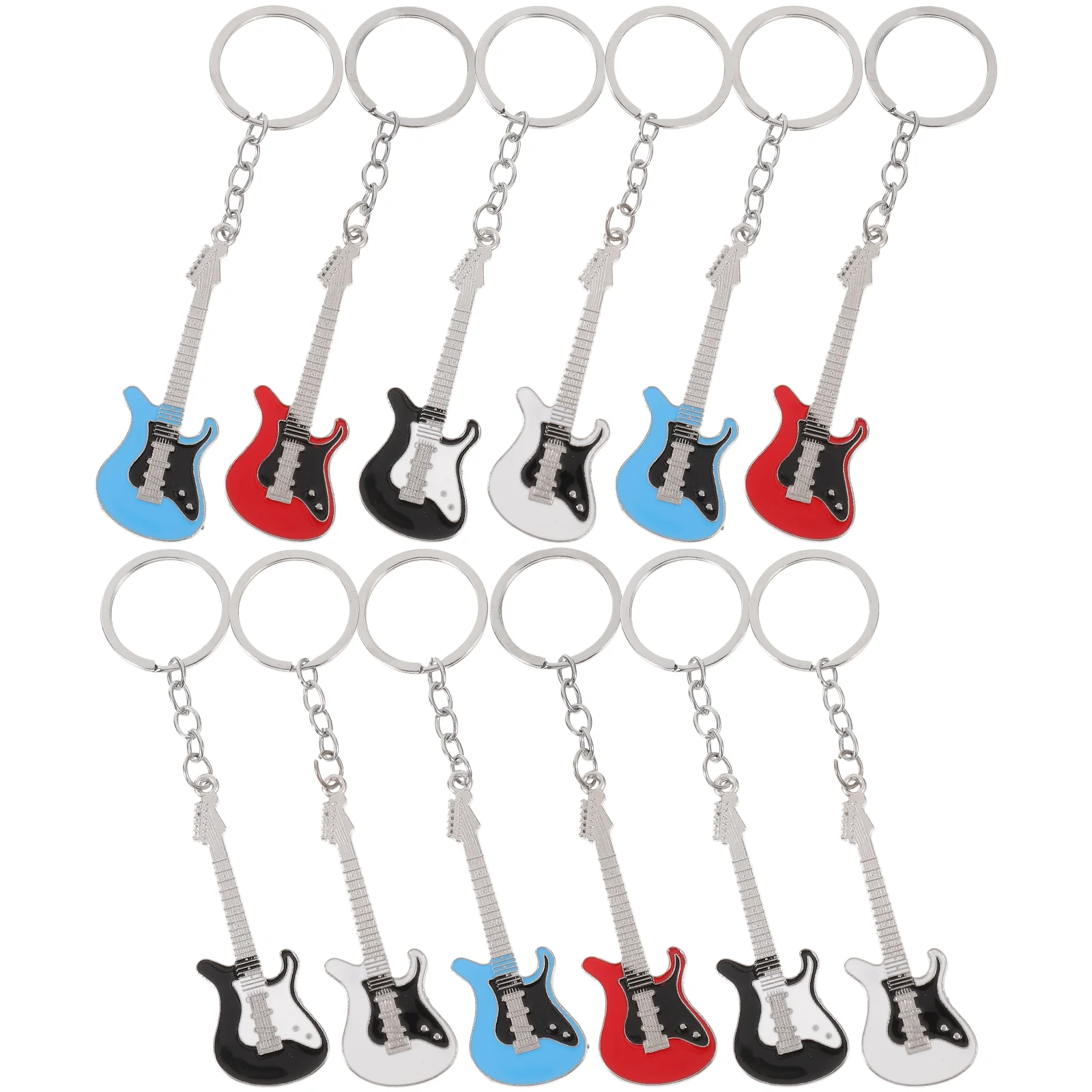 12 Pcs While Wallet Guitar Keyring Decor Keychain Musical Instrument Hanging Man
12 Pcs While Wallet Guitar Keyring Decor Keychain Musical Instrument Hanging Man