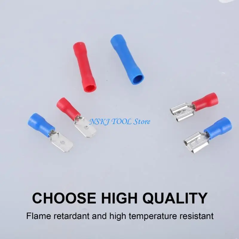 L8RC 300Pcs Crimp Connectors Male and Female Spade Connector Crimp Terminals Electrical Connectors Cold-Pressed Terminals
L8RC 300Pcs Crimp Connectors Male and Female Spade Connector Crimp Terminals Electrical Connectors Cold-Pressed Terminals