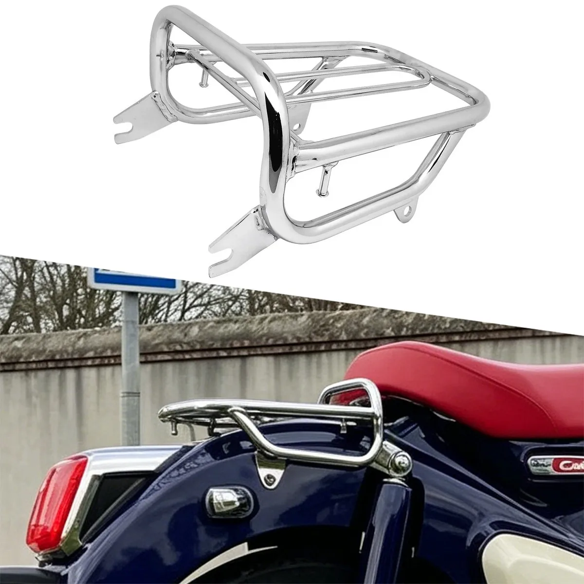 Motorcycle Accessories Fits Honda Super cub 125 C125 2019-2022 Rear Luggage Rack
Motorcycle Accessories Fits Honda Super cub 125 C125 2019-2022 Rear Luggage Rack
