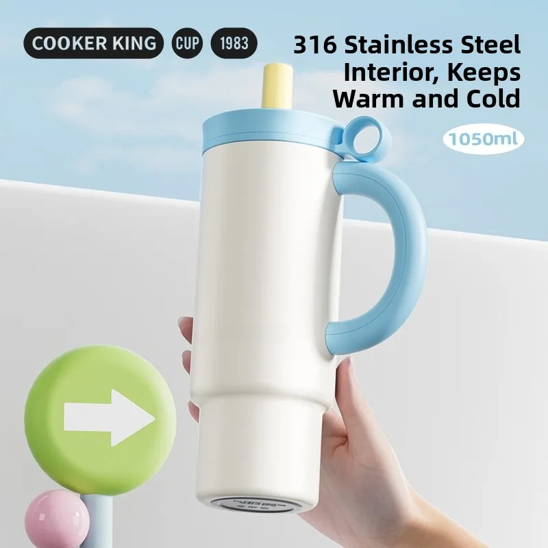 Large Capaci Insulated Water Bottle COOKER KING aron Color St Cup Men Women Ice King Cup Big aron Cup aron Stra...
Large Capaci Insulated Water Bottle COOKER KING aron Color St Cup Men Women Ice King Cup Big aron Cup aron Stra...
