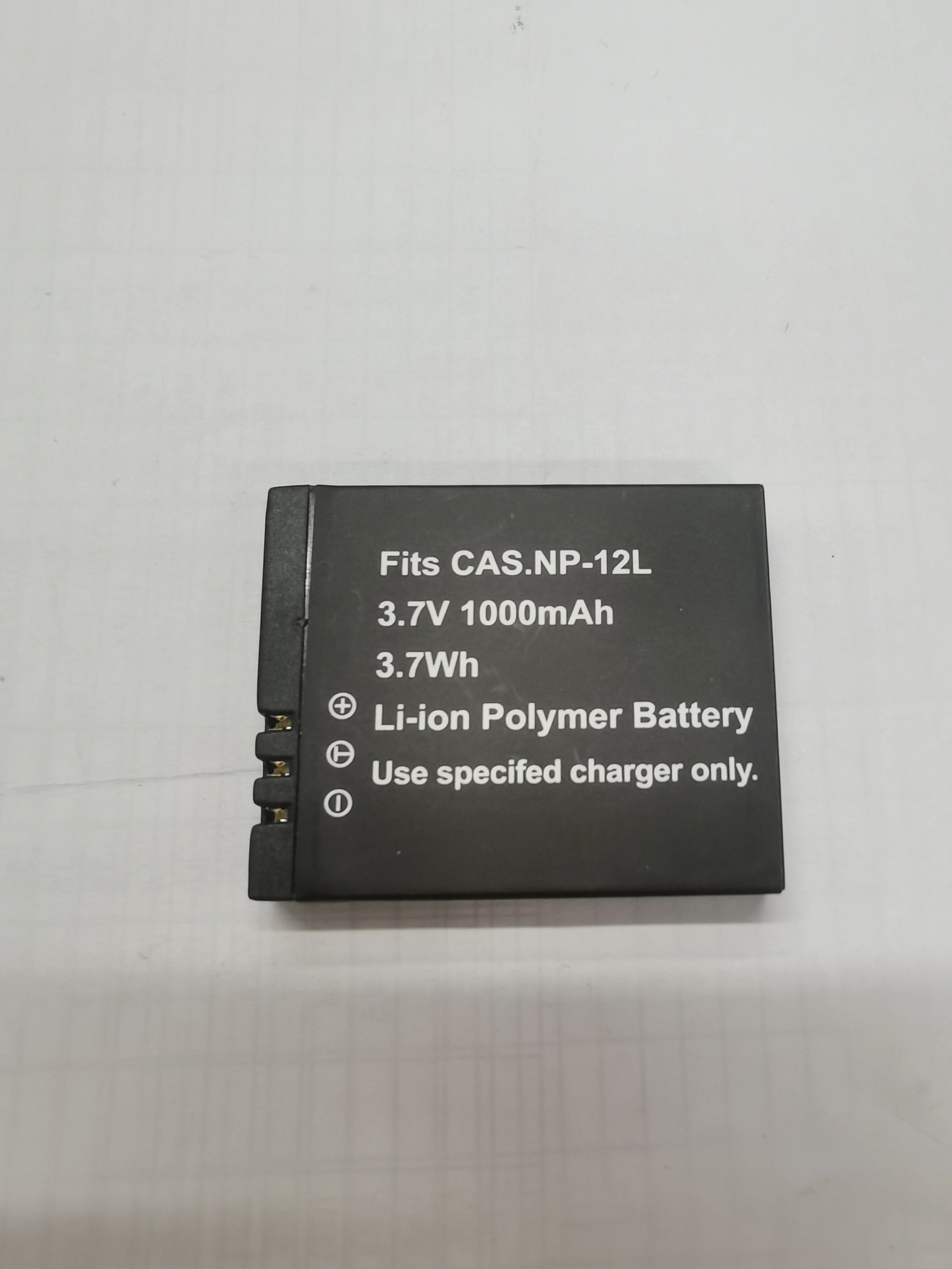Fit CAS.NP-12L camera battery 1000mAh brand new battery
Fit CAS.NP-12L camera battery 1000mAh brand new battery