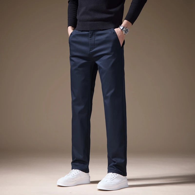 Spring Autumn New Men's Casual Classic Loose Pants Straight Business Fashion Slim Solid Color Trousers Male Brand Clothing
Spring Autumn New Men's Casual Classic Loose Pants Straight Business Fashion Slim Solid Color Trousers Male Brand Clothing