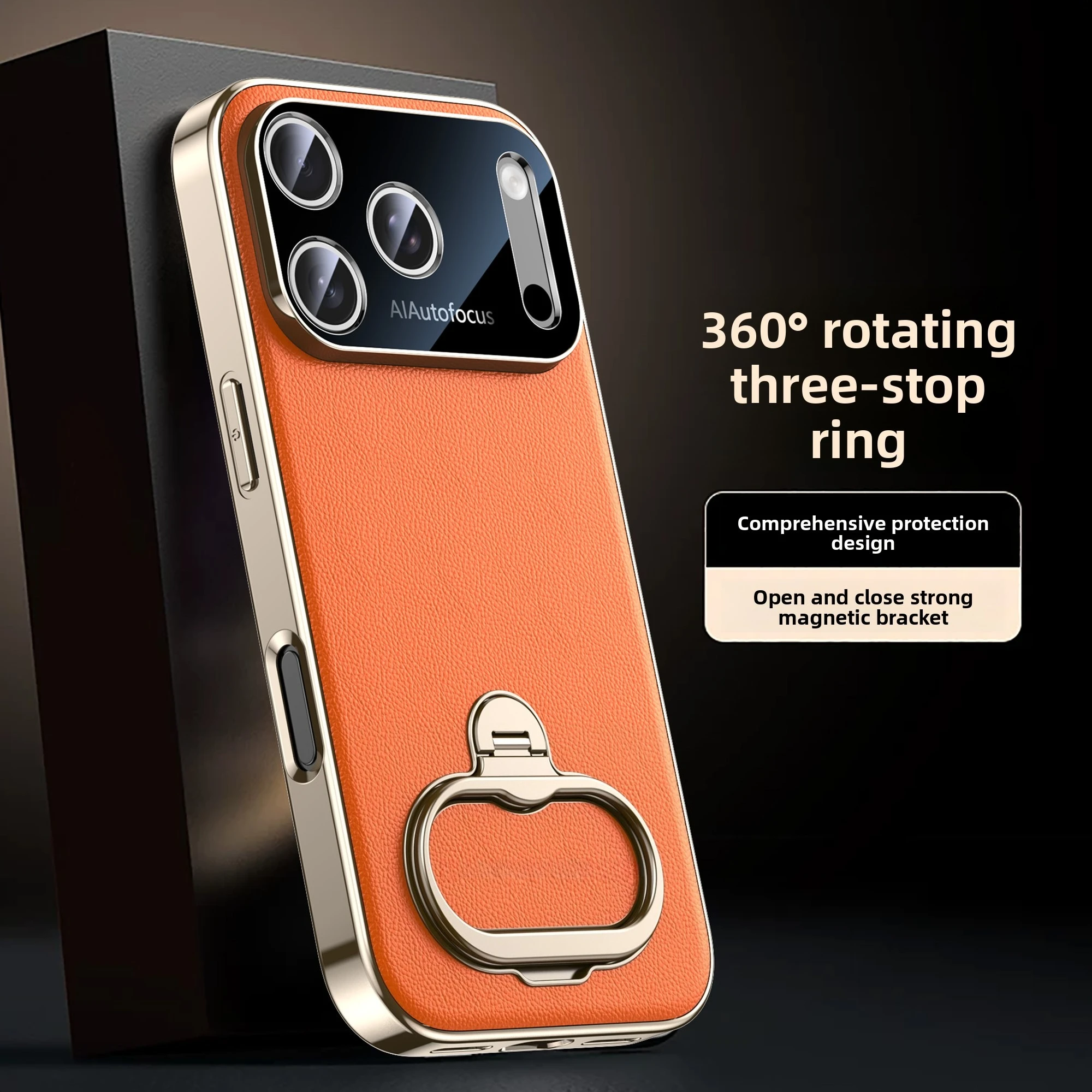 Luxury 360 Rotating Magnetic Kickstand Leather Case For iPhone 17 Pro max 16 Shockproof For Magsafe Lens protection Slim Cover
Luxury 360 Rotating Magnetic Kickstand Leather Case For iPhone 17 Pro max 16 Shockproof For Magsafe Lens protection Slim Cover