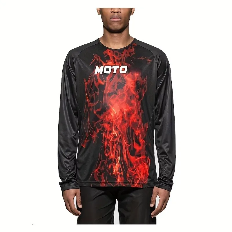 Men's Flame Long Sleeve T-shirt - New Label (Rare), Cycling Speed Reduction Long Sleeve
Men's Flame Long Sleeve T-shirt - New Label (Rare), Cycling Speed Reduction Long Sleeve