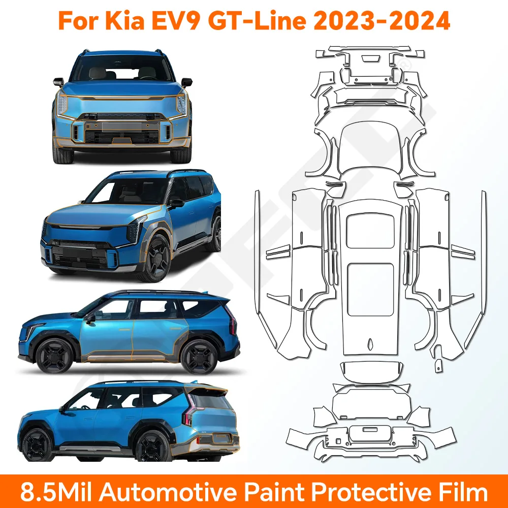 TPU For KIA EV9 GT-Line 2023 2024 Paint Protection Film Anti-scratch Car Body Clear Bra Pre-cut PPF Resistant Invisible Cover
TPU For KIA EV9 GT-Line 2023 2024 Paint Protection Film Anti-scratch Car Body Clear Bra Pre-cut PPF Resistant Invisible Cover