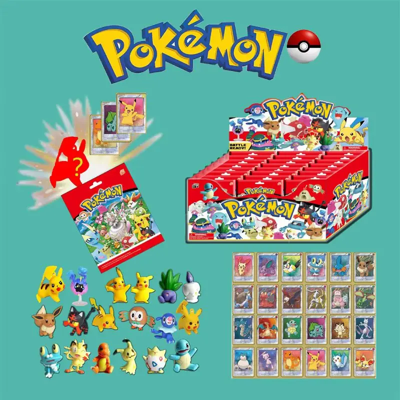 24pcs/Set Pokemon Pikachu Blind Box Anime Action Figure Model Doll And Charizard Playing Cards Psyduck Toys For Children'S Gift
24pcs/Set Pokemon Pikachu Blind Box Anime Action Figure Model Doll And Charizard Playing Cards Psyduck Toys For Children'S Gift