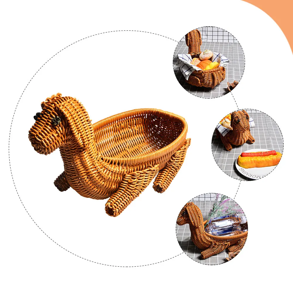 Simulated Dog Rattan Storage Basket Hand Woven Snack Decorative Coffee Table Desk Fruit Baskets Shaped Imitation Woven Bread
Simulated Dog Rattan Storage Basket Hand Woven Snack Decorative Coffee Table Desk Fruit Baskets Shaped Imitation Woven Bread