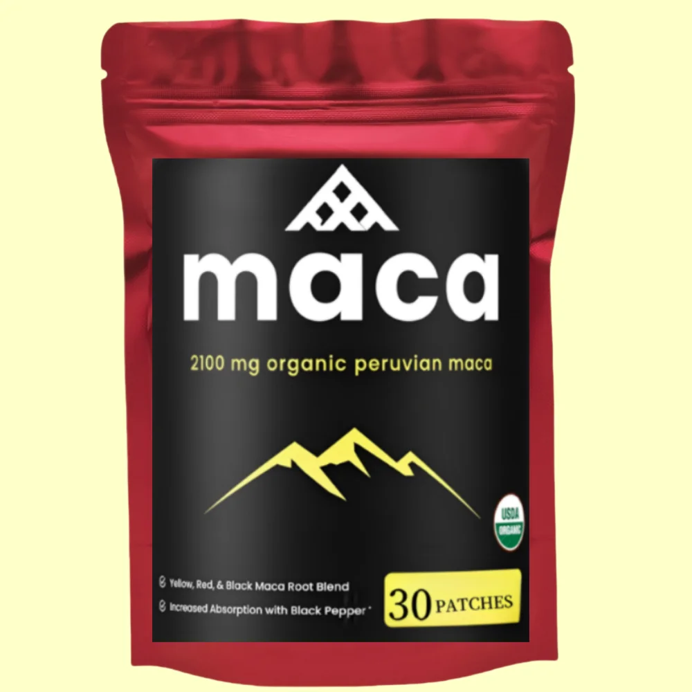 30 Patches Organic Maca Root Transdermal Patches with Black + Red + Yellow Peruvian Maca Root Extract for Men and Women
30 Patches Organic Maca Root Transdermal Patches with Black + Red + Yellow Peruvian Maca Root Extract for Men and Women