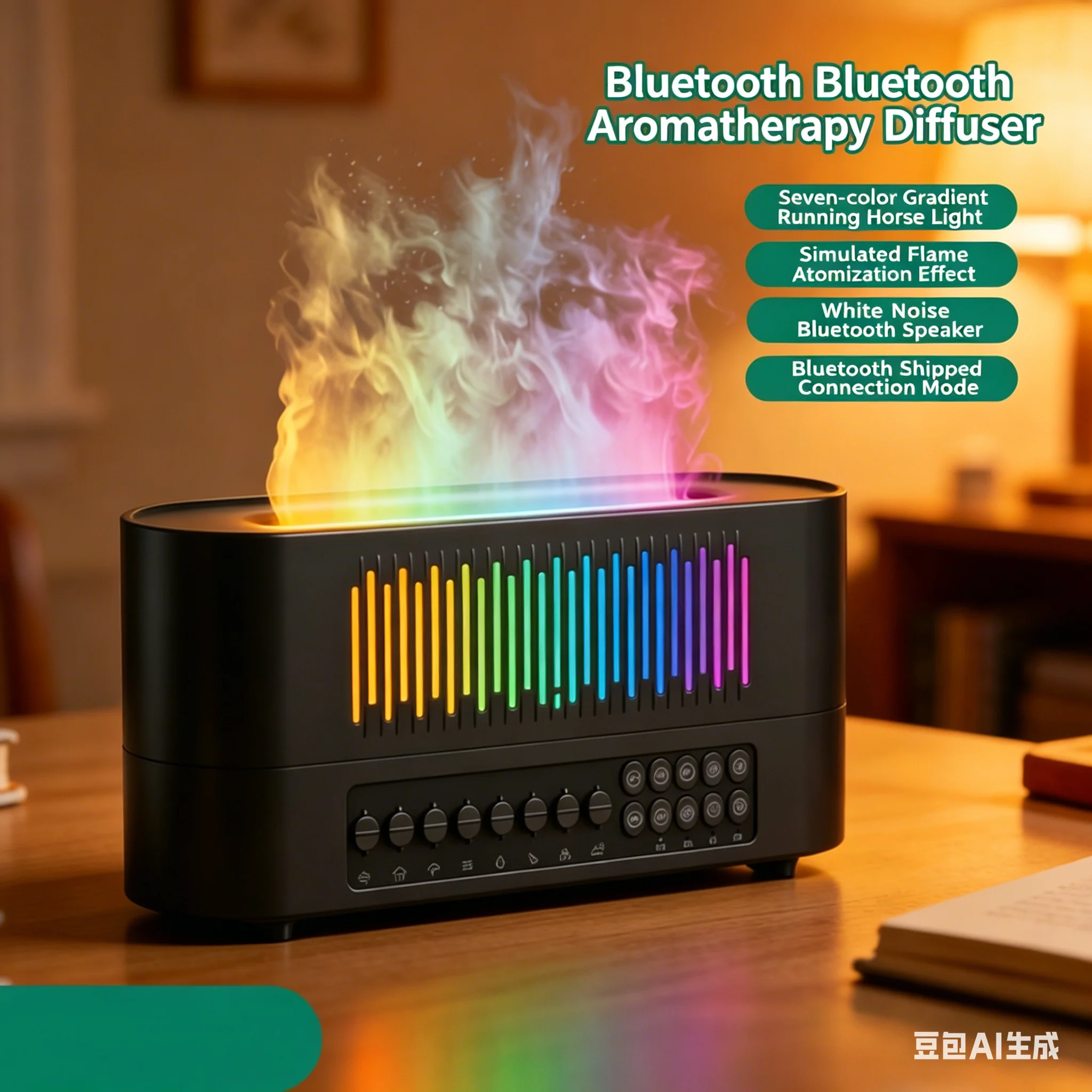 Bedroom Multifunction Bluetooth Speakers White Noise Machine Flame Humidifier Essential Oil Diffuser Night Light Timed Shutdown
Bedroom Multifunction Bluetooth Speakers White Noise Machine Flame Humidifier Essential Oil Diffuser Night Light Timed Shutdown