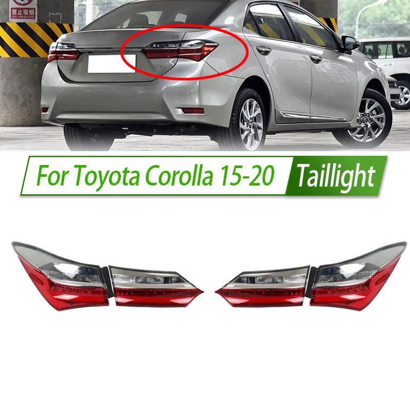 For Toyota Corolla 15-20 Car Taillight Assembly OEM Style Rear Lamp with Turn Signal Reverse Light Direct Fit Replacement
For Toyota Corolla 15-20 Car Taillight Assembly OEM Style Rear Lamp with Turn Signal Reverse Light Direct Fit Replacement