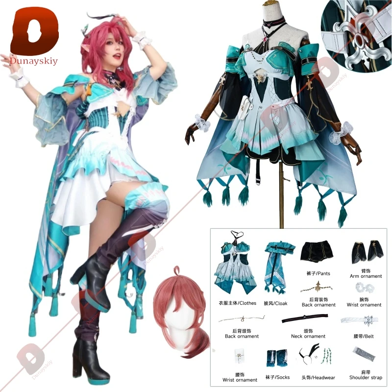 Ciaccona Cosplay 코스프레 Wig Dress 3D Headwear Wuthering Waves Halloween Party for Women Girls Carnival Game Role Play Props
Ciaccona Cosplay 코스프레 Wig Dress 3D Headwear Wuthering Waves Halloween Party for Women Girls Carnival Game Role Play Props