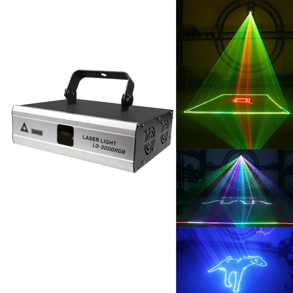 3W ILDA+DMX Strong Beam Stage Laser Light RGB Colorful Professional Lighting DJ Disco Club Animation Projector
3W ILDA+DMX Strong Beam Stage Laser Light RGB Colorful Professional Lighting DJ Disco Club Animation Projector