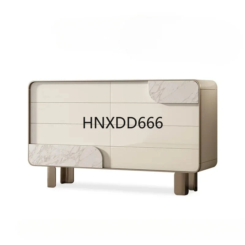 Solid Wood Eight-Drawer Cabinet Light Luxury Sideboard Cabinet Cream Style Living Room Entrance Chest of Drawers Storage Cabinet
Solid Wood Eight-Drawer Cabinet Light Luxury Sideboard Cabinet Cream Style Living Room Entrance Chest of Drawers Storage Cabinet