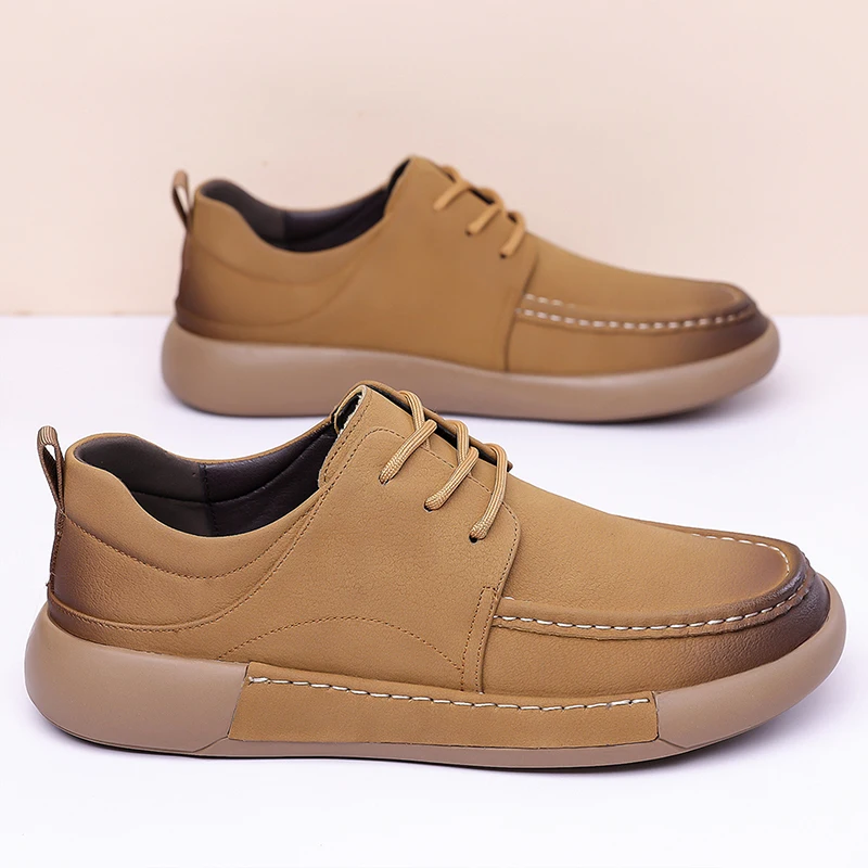 Men's Comfortable Leather Casual Shoes Lightweight Non-slip Walking Shoes Business Work Shoes for Male
Men's Comfortable Leather Casual Shoes Lightweight Non-slip Walking Shoes Business Work Shoes for Male