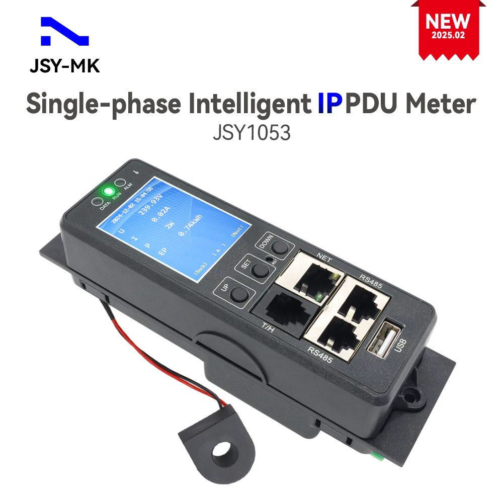 JSY1053 Single-phase Intelligent IP PDU Meter with 63A 220V Ethernet RS485 Temperature Humidity Ports
JSY1053 Single-phase Intelligent IP PDU Meter with 63A 220V Ethernet RS485 Temperature Humidity Ports