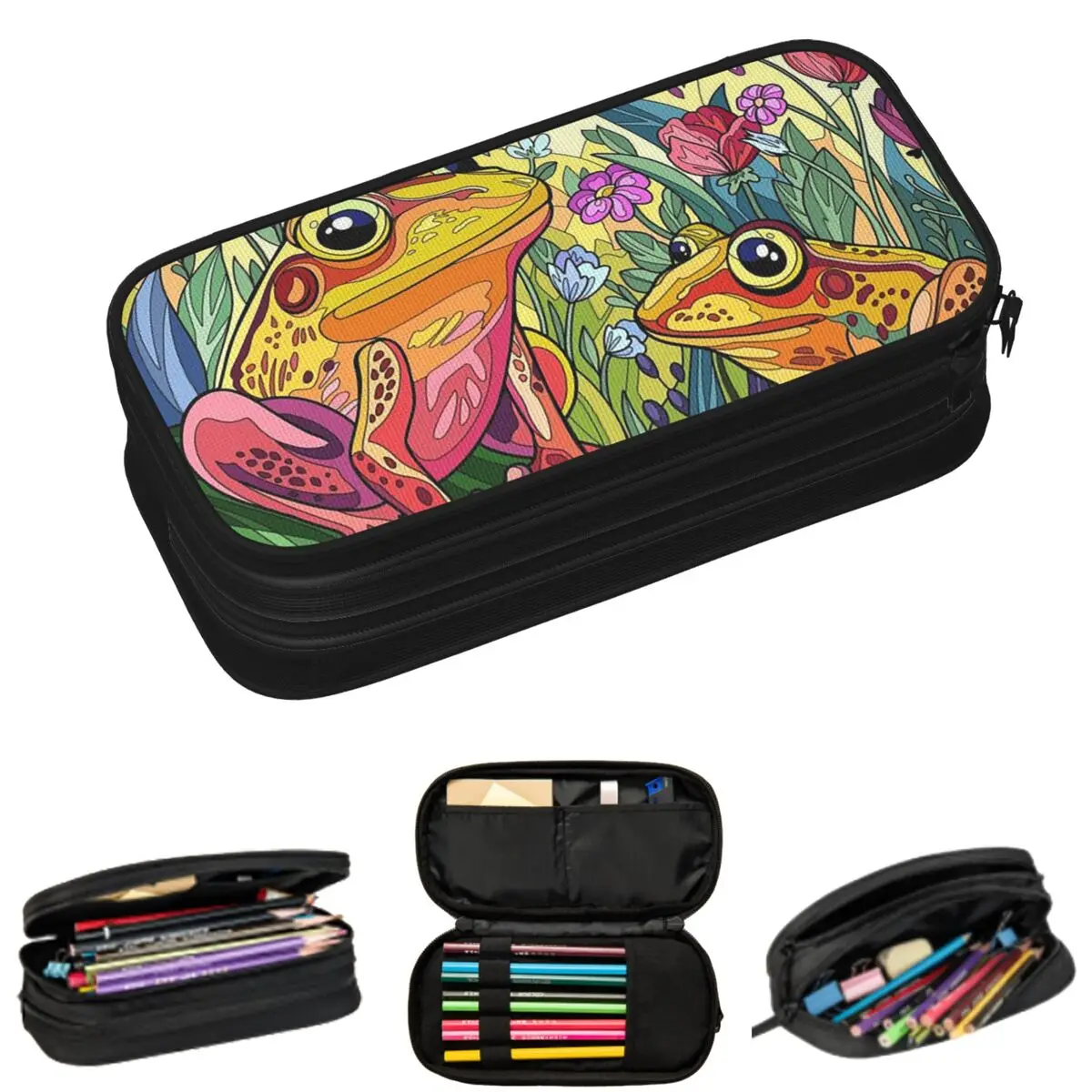 Пеналы с изображением лягушек из мультфильмов для школьников, школьный пенал-коробка, большая сумка для хранения карандашей
Пеналы с изображением лягушек из мультфильмов для школьников, школьный пенал-коробка, большая сумка для хранения карандашей