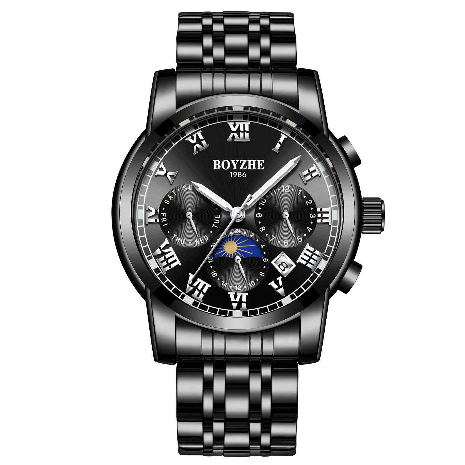 BOYZHE Japanese Movement Mechanical Watch Stainless Steel Men's Watch Simple Business Mechanical Watch WL001-3
BOYZHE Japanese Movement Mechanical Watch Stainless Steel Men's Watch Simple Business Mechanical Watch WL001-3