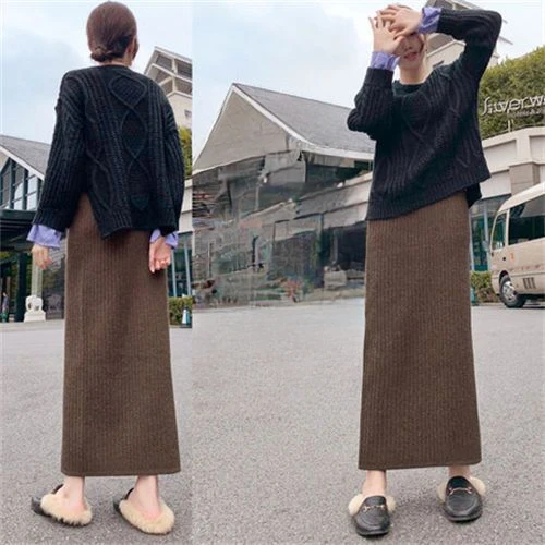 Sweater Knitted Skirt Women Autumn Winter Warm A-line Female Elegant Fashion Elastic High Waist Midi s Lady R330
Sweater Knitted Skirt Women Autumn Winter Warm A-line Female Elegant Fashion Elastic High Waist Midi s Lady R330
