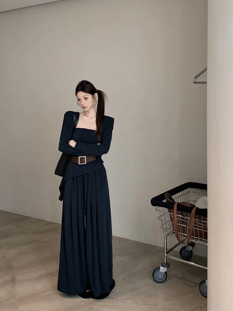 Korean Style Long Sleeve Open Cardigan High Waist Crop Top Women's Fashion Set Summer New Design High Fashion Sensation
Korean Style Long Sleeve Open Cardigan High Waist Crop Top Women's Fashion Set Summer New Design High Fashion Sensation