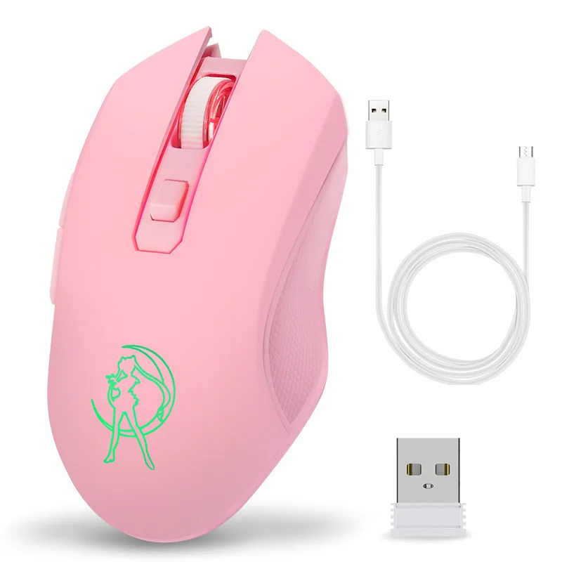 High-value USB receiver 2.4G silent charging wireless mouse мышь pink glowing beauty computer mouse
High-value USB receiver 2.4G silent charging wireless mouse мышь pink glowing beauty computer mouse