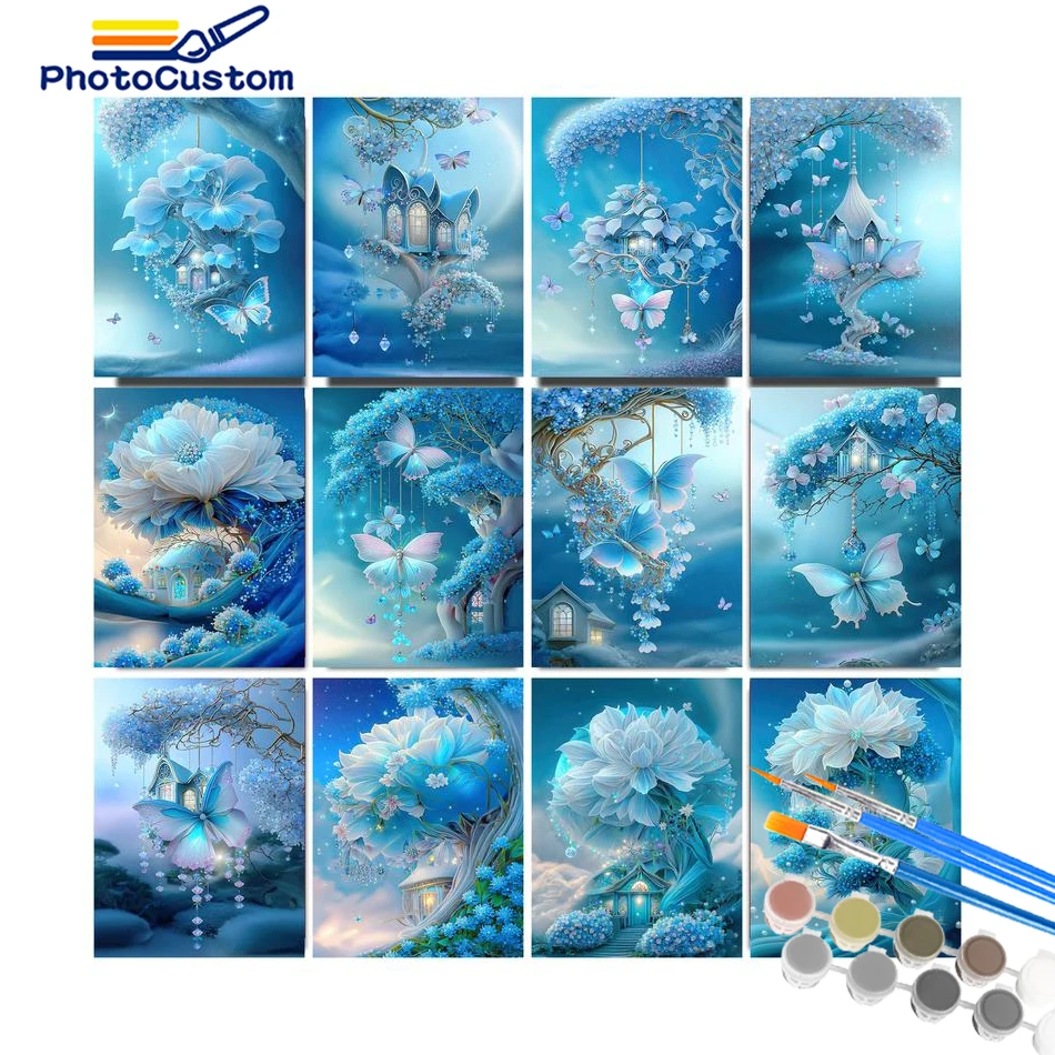 PhotoCustom Painting By Numbers Blue Butterfly On Canvas For Drawing Acrylic Paints Painting By Number Handpaint For Adults Kit
PhotoCustom Painting By Numbers Blue Butterfly On Canvas For Drawing Acrylic Paints Painting By Number Handpaint For Adults Kit