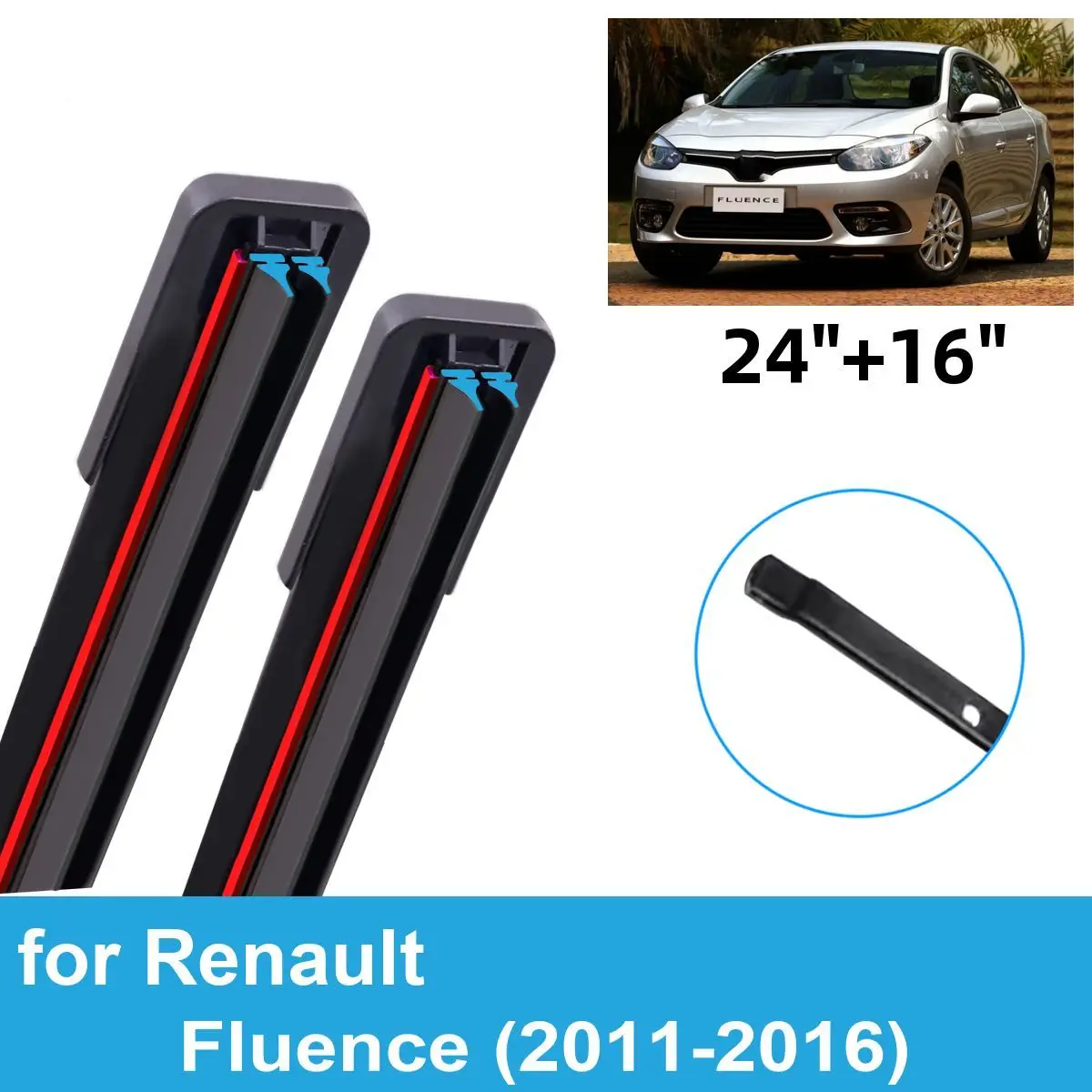 2PCS Car Wiper Blades for 2011-2016 Renault Fluence Front Windscreen Windshield Double Rubber Car Accessories 2014 2015 2016
2PCS Car Wiper Blades for 2011-2016 Renault Fluence Front Windscreen Windshield Double Rubber Car Accessories 2014 2015 2016